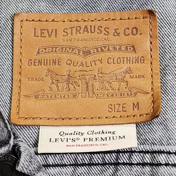 88Rising Higher Brothers Black Levis Jean Jacket, Men's Medium - Picture 9 of 14